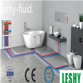 Building interior HDPE flexible silent drainage pipe system